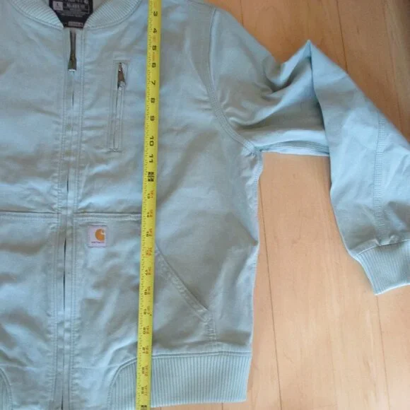 New Carhartt Canvas Bomber Jacket Womens Large - Picture 12 of 13